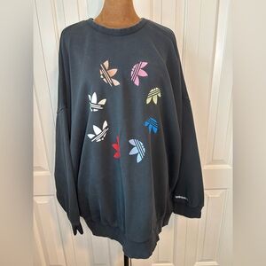 adidas Women's Adicolor Shattered Trefoil Wheel Sweatshirt Size XLarge